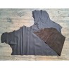Demi-peau de cuir de vache grainée - choco mat - maroquinerie - ameublement - Cuirenstock