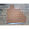 Demi-peau de cuir de vache grainée - brun gold mat - maroquinerie - ameublement - cuir en stock