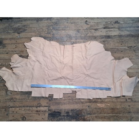 Demi peau de veau végétal - naturel - maroquinerie - cuirenstock