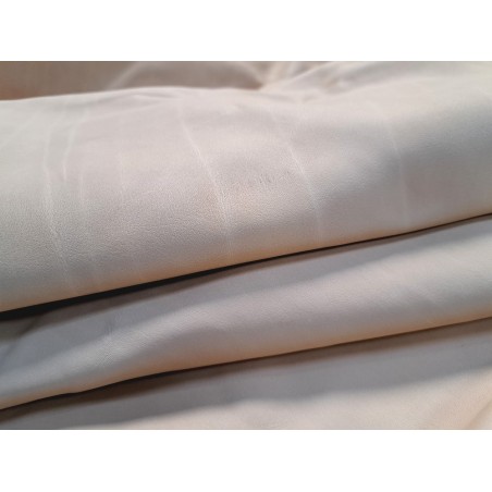 Demi peau de veau végétal - naturel - maroquinerie - Cuir en stock