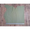 Demi-peau de cuir de vache grainée - vert sauge - maroquinerie- cuir en stock