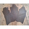 Lot de 3 peaux de cuir stretch - brun kaki - Cuir en stock