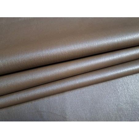 Lot de 3 peaux de cuir stretch - brun kaki - Cuir en stock