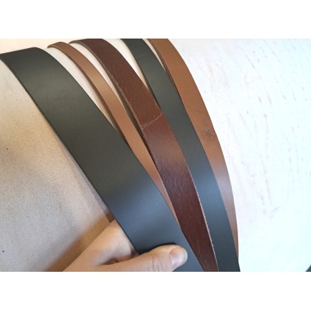Lot de 5 bandes de cuir classique ou à effet - 2ème choix