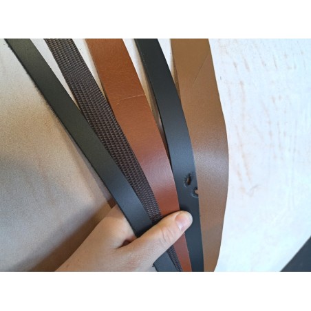Lot de 5 bandes de cuir classique ou à effet - 2ème choix