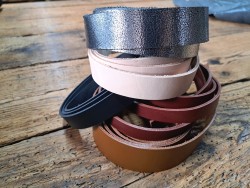 Lot de 5 bandes de cuir classique ou à effet - 2ème choix