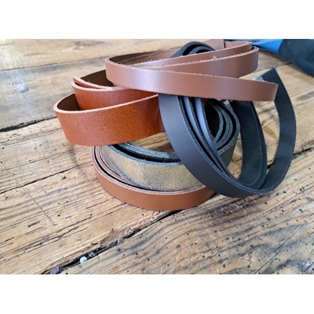 Lot de 5 bandes de cuir classique ou à effet - 2ème choix