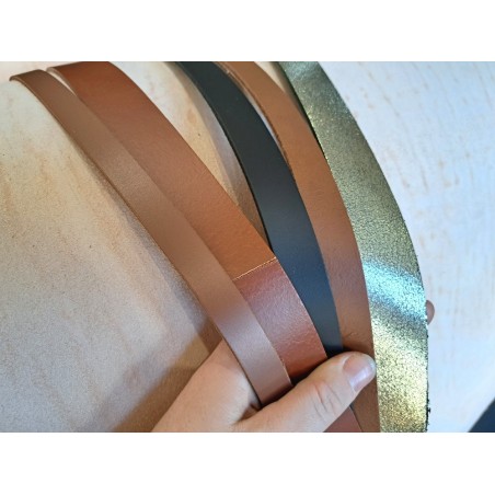 Lot de 5 bandes de cuir classique ou à effet - 2ème choix