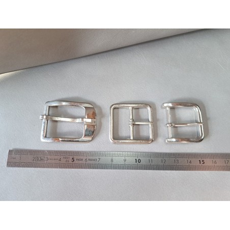 LOT de 3 boucles de ceinture - P - 25mm