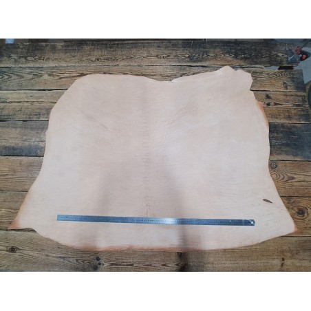 Collet de cuir de vache naturel – Tannage végétal 2ᵉ choix