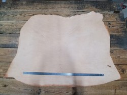 Collet de cuir de vache naturel – Tannage végétal 2ᵉ choix