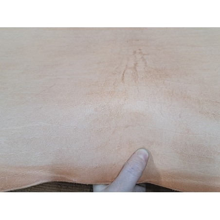 Collet de cuir de vache naturel – Tannage végétal 2ᵉ choix