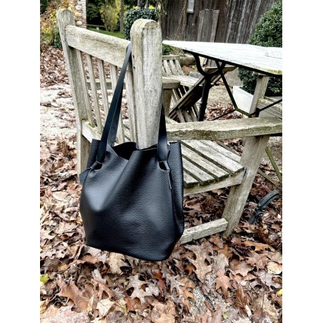 KIT DIY – Grand cabas en cuir souple à coudre main – 3 coloris au choix - Cuir en Stock