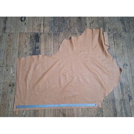 Demi-peau de cuir de taurillon - Beige - Cuir en Stock