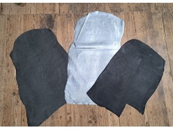 Lot de 3 peaux de cuir stretch - Cuir en Stock
