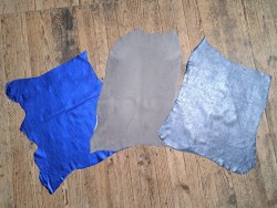 Lot de 3 peaux de cuir stretch - Cuir en Stock