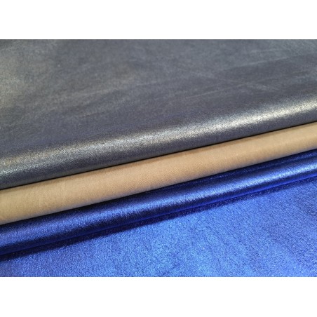 Lot de 3 peaux de cuir stretch - Cuir en Stock