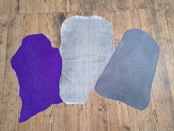 Lot de 3 peaux de cuir stretch - Cuir en Stock