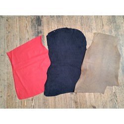 Lot de 3 peaux de cuir stretch - divers - Cuir en Stock