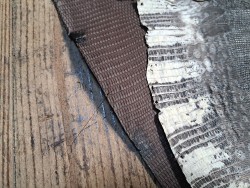 Lot de 2 peaux de cuir de lézard - A -Choco mat/Naturel