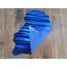 Peau de cuir de chèvre métallisé - bleu roi - Cuirenstock