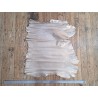 Peau de cuir de chèvre métallisé - sable - Cuir en stock