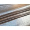Peau de cuir de chèvre métallisé - argent - Cuir en stock