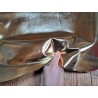 Peau de cuir de chèvre métallisé light gold - Cuir en Stock