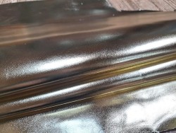 Peau de cuir de chèvre métallisé light gold - Cuir en Stock