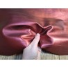Peau de cuir de chèvre métallisé - bordeaux - cuir en stock