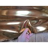 Peau de cuir de chevre métalisé effet miroir - Or - Cuir en Stock