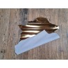 Peau de cuir de chevre métalisé effet miroir - Or - Cuir en Stock
