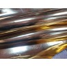 Peau de cuir de chèvre métallisé effet miroir or -  maroquinerie - Cuir en Stock