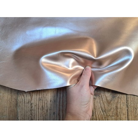 Peau de cuir de chèvre nacrée - Rose pastel