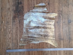 Peau de cuir de chèvre métallisé - or antique- Cuirenstock