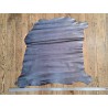 Peau de cuir de chèvre métallisée - gris métal - Cuirenstock