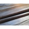 Peau de cuir de chèvre métallisée - gris métal - Cuir en stock