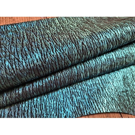 Petite chèvre - zèbre - noir - bleu - cuirenstock