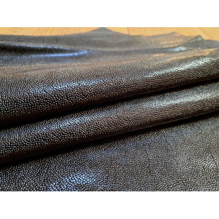 Petite chèvre - grains galuchat - noir - cuirenstock