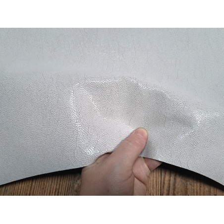 Chèvre effet grains galuchat - Blanc - Cuirenstock