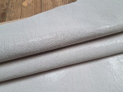 Petite chèvre - grains galuchat - blanc - cuirenstock