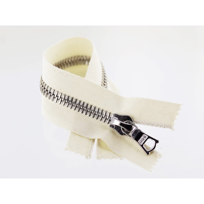 fermeture glissière blanc casse zip métal argente riri mayer m8 20cm cuir cuirenstock non divisible fermeture glissière blanc casse zip métal argente riri mayer m8 20cm cuir cuirenstock non divisible