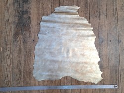 Peau de cuir de chèvre nacrée - or clair - Cuirenstock
