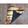 Peau de cuir de chèvre métallisé - metallic gold - cuir en stock