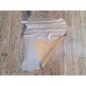Peau de cuir de chèvre irisée - Beige - Cuir en Stock