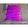 Peau de cuir de chèvre métallisé - fuchsia - Cuir en stock
