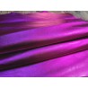 Peau de cuir de chèvre métallisé - fuchsia - Cuir en Stock