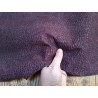 Peau d'agneau velours - félin - bordeaux - cuir en stock