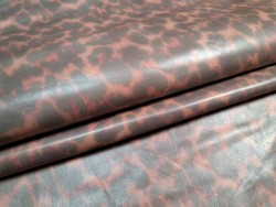 Peau d'agneau nuancé léopard - rose - Cuirenstock