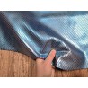 Mouton grains losanges - relief métallisés - Bleu/Rose - cuir en stock